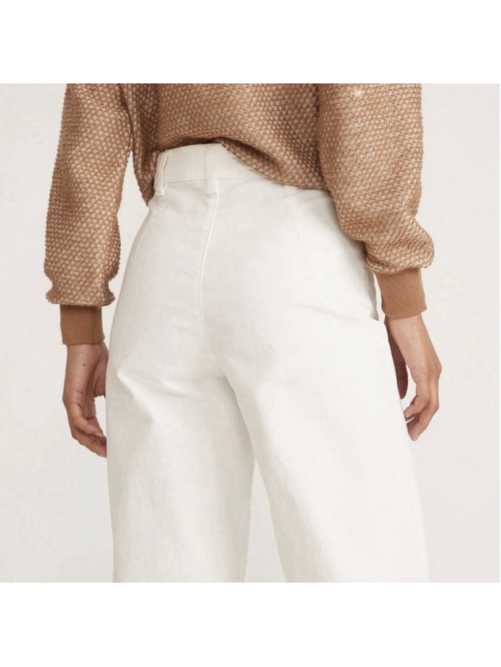 Marine Layer Bridget High Rise Pant Wide Leg Crop Women’s Size 6 - Picture 3 of 10